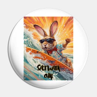 Rabbit surfing a salt water cures everything sea Pin