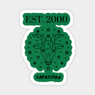 Est. 2000 Capricorn Zodiac Magnet