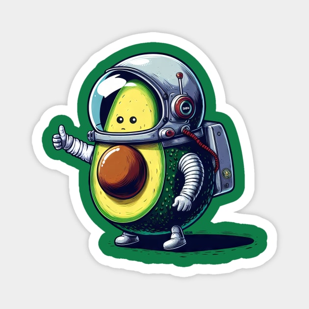 Avocado Test Pilot Magnet by Hasgaha