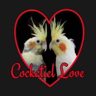 Cockatiel Love Heart Parrot T-Shirt