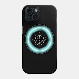 Neon Light Effect Libra Phone Case