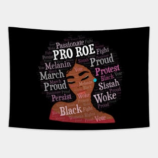 African American Woman Pro Roe Afro Tapestry