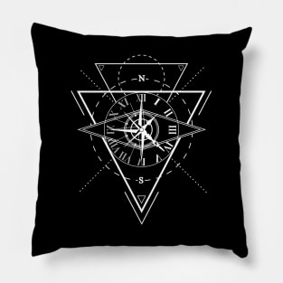 Geometric shapes - compass eye Pillow