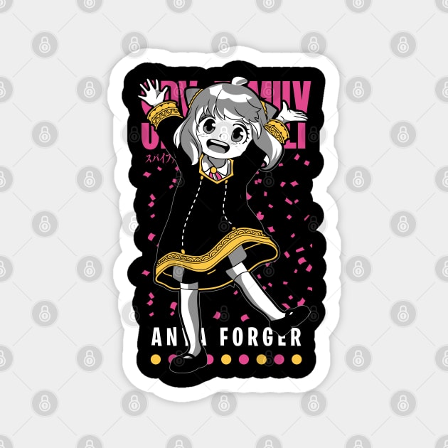 Anya Forger with Big Smile – Spy x Family Magnet by Otaku Vibes