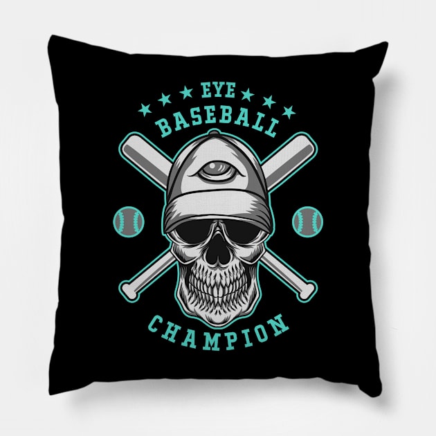 Eye Baseball Pillow by saigon199x