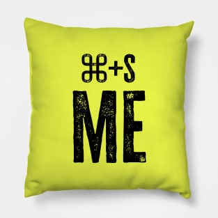 cmd+s me (light) Pillow