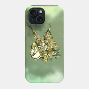 Decorative fantasy wolf head Phone Case