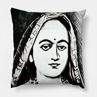 Adi Shankara Black And White Portrait | Adi Shankara Artwork 3 Pillow