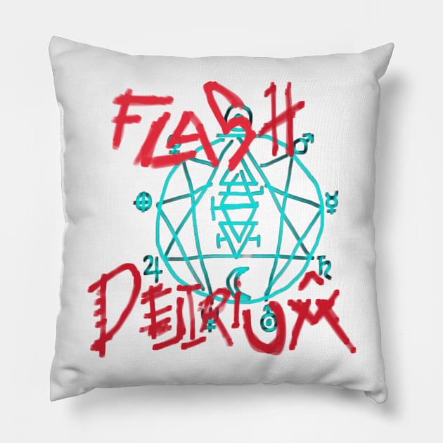 reverse psychology Pillow by FLASH DELIRIUM