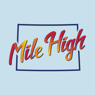 Mile High State Outline T-Shirt