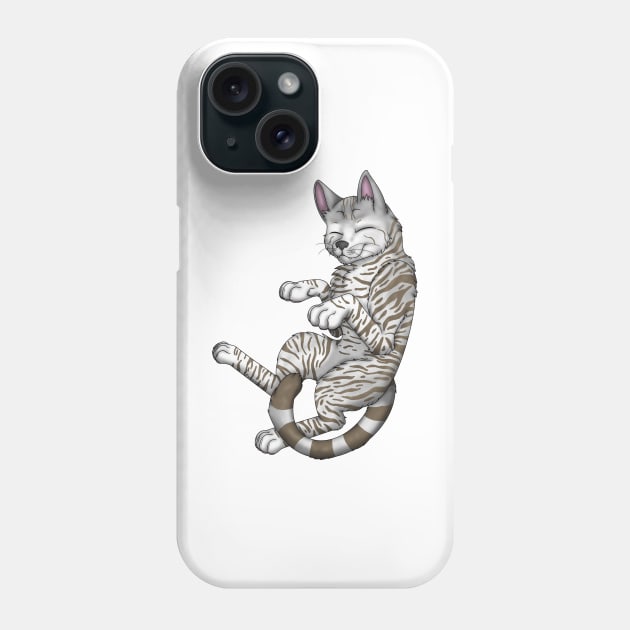 Silver-Amber Tabby Shorthair Phone Case by spyroid101