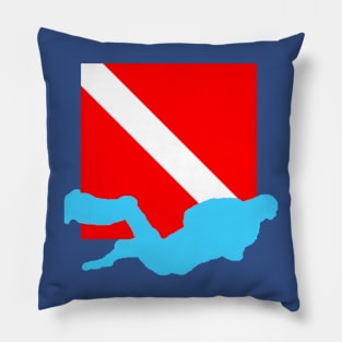 Diver Down Flag Pillow