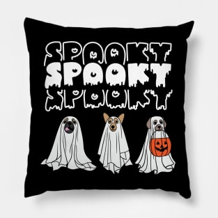 Halloween Spooky Ghost Dog Pillow