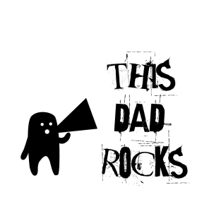 This Dad Rocks! Cool Father's Day Gifts for Daddy T-Shirt