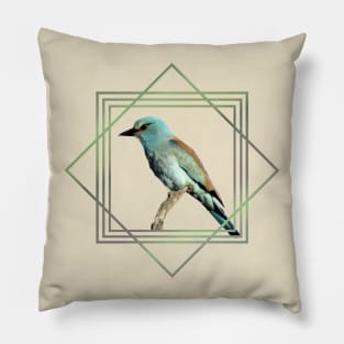 European Roller - Bird in Africa - Ornitholgy Pillow