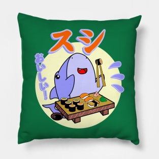 Sushi Shark Kawaii Pillow