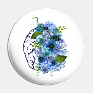 The Flowering Blue Mind Pin