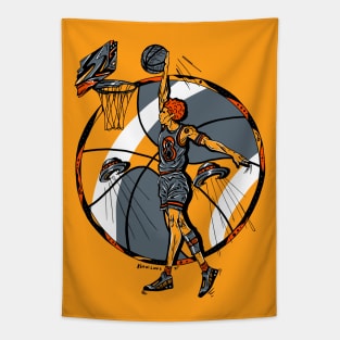 Orangrey Legendary Baller Number 8 Tapestry