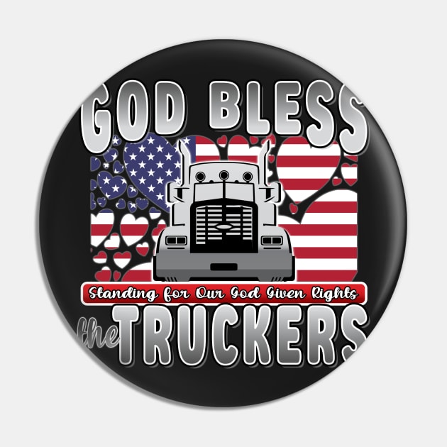 GOD BLESS THE TRUCKERS - USA FLAG TRUCKERS FOR FREEDOM CONVOY USA FLAG - FREEDOM CONVOY 2022 Pin by KathyNoNoise