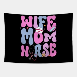 Wife Mom Nurse Gift for woman Mother day Tapestry