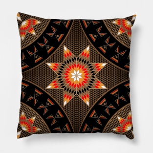 Morning Star with Tipi's "Brown" Pillow