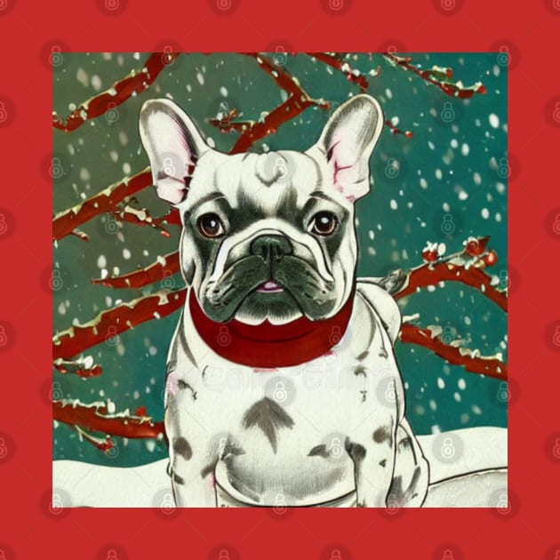 Cutest Merle French Bulldog Christmas Puppy Mom Dad Happiness by Mochabonk