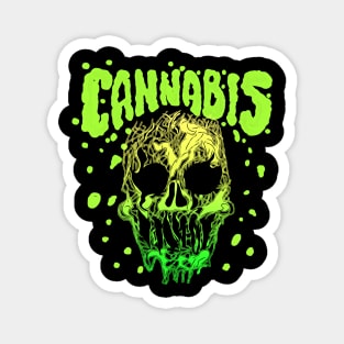 Cannabis skull Magnet