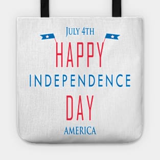 July 4th Happy Independence Day America Tote