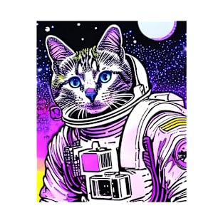 Funny astraunot cat Design cat lovers Cool space lover T-Shirt