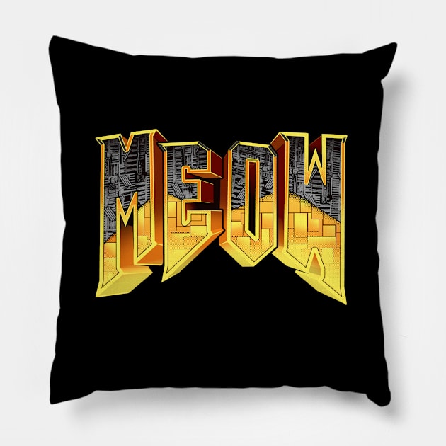 MEOW Pillow by Mr Eggs Favorites