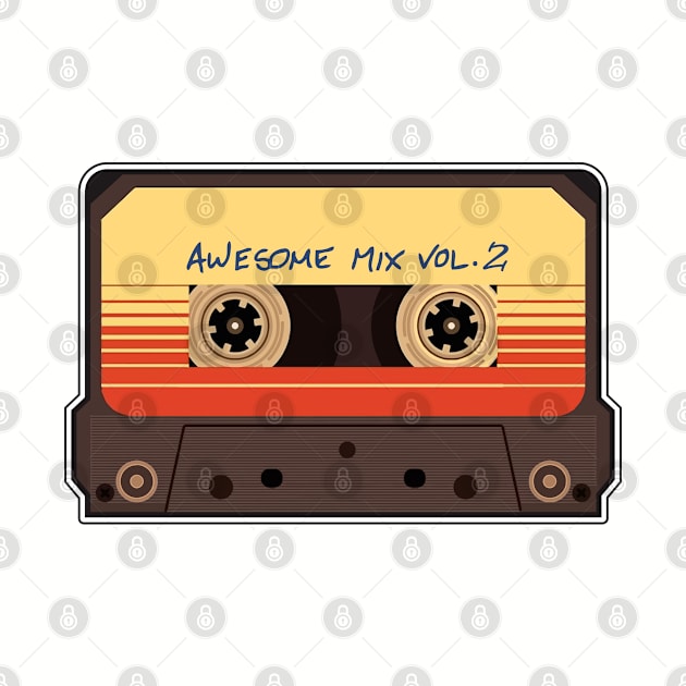 Awesome Mix vol2 by crocamasistudios