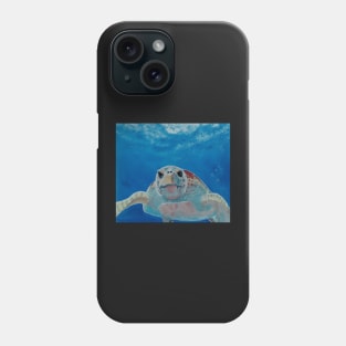 Turtle looking at Camera Phone Case