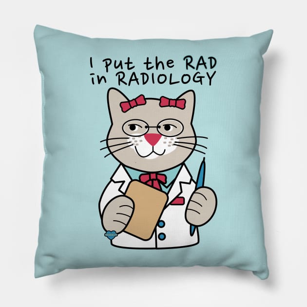 Radiologist Radiology Pillow by Sue Cervenka