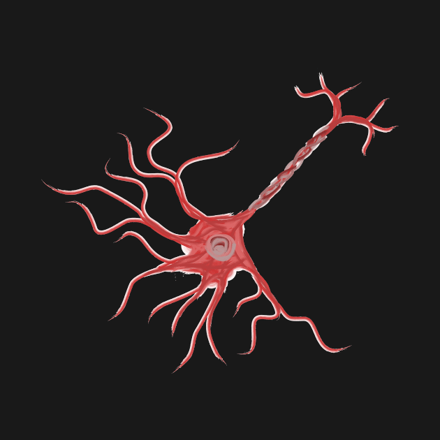 Watercolor Neuron by Sci-Emily