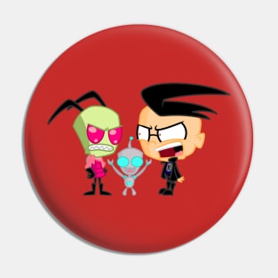 Zim, Gir and Dib Pin