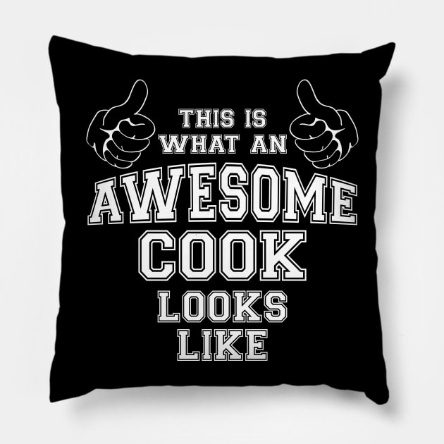 This is what an awesome cook looks like. Pillow by MadebyTigger