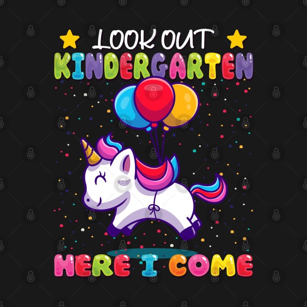 Kindergarten Here I Come Unicorn Enrollment by auviba-design