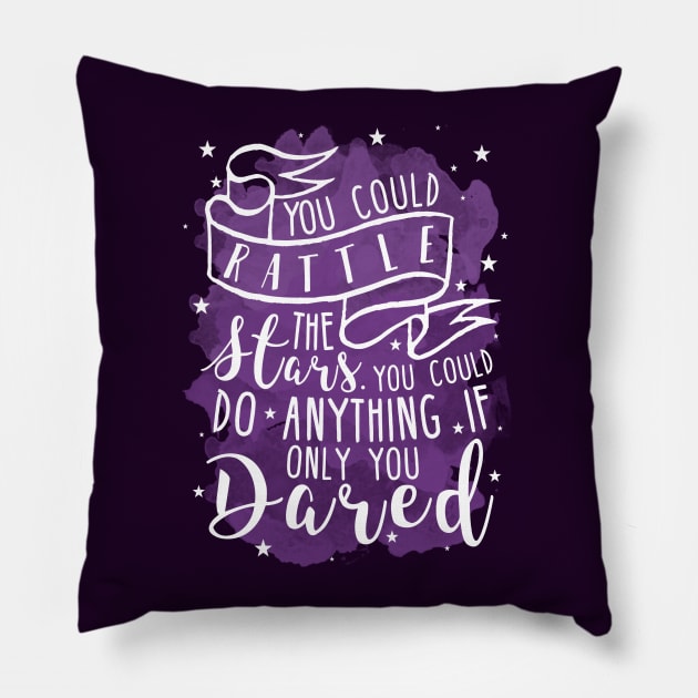 Throne of Glass | Rattle the Stars Pillow by lovelyowlsbooks