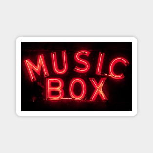 Music Box Neon Southport Chicago Magnet