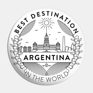 Argentina Minimal Badge Design Pin