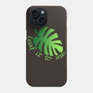 Green Monstera Leaf Phone Case