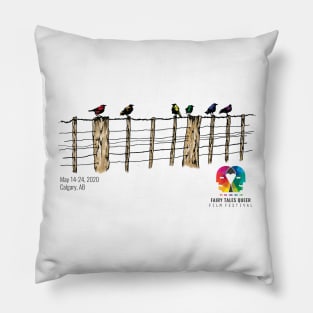 Birds on the Fence Pillow