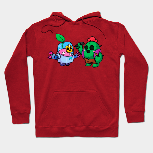 Sprout And Spike Design Brawl Stars Videogames Hoodie Teepublic - brawl stars hoodie spike