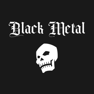Black Metal Skull T-Shirt