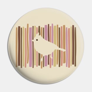 Cute Bird Silhouette Pin