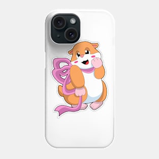 Hamster with Ribbon Phone Case