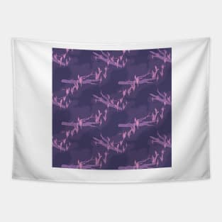 Lily grove dark violet and pink Tapestry