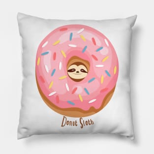 Donut Sloth Pillow