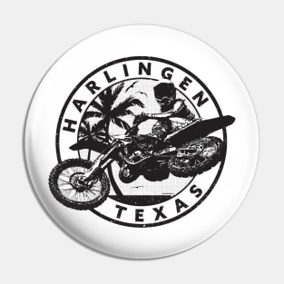 Harlingen Motocross Rider Texas Pin