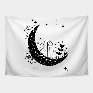 Moon Crystal Gardens Tapestry